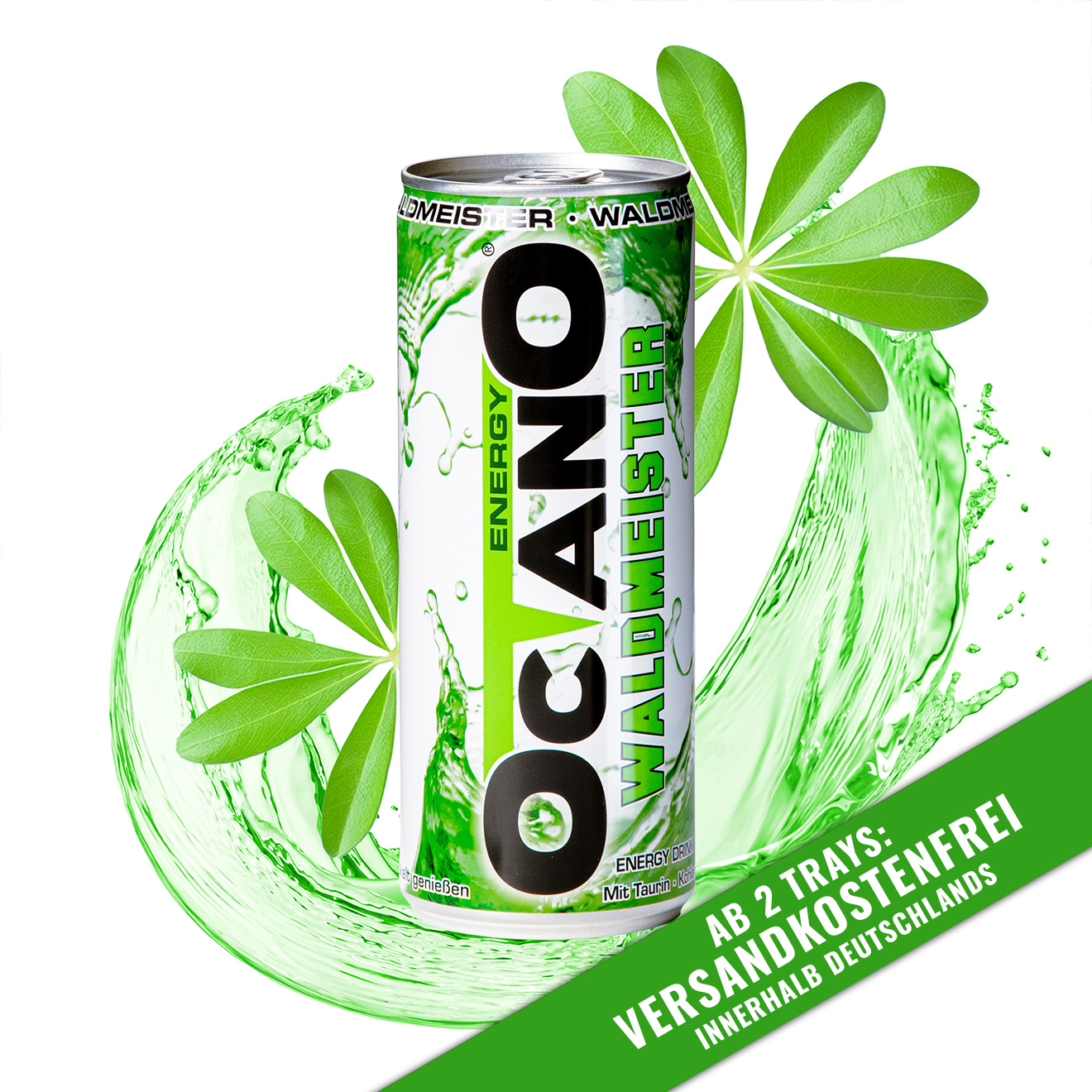 Octano Waldmeister – Energy Drink<br>250 ml – 24 Stück – Bild 4